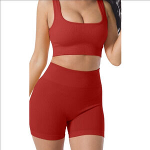 Source Unknown Athletic Bralette With Matching Shorts Size S